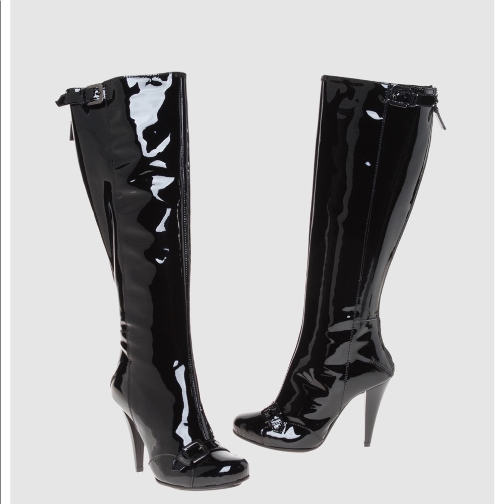 Costume National C'N'C Patent Leather Boots SZ 7